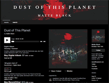 Tablet Screenshot of matteblackband.com